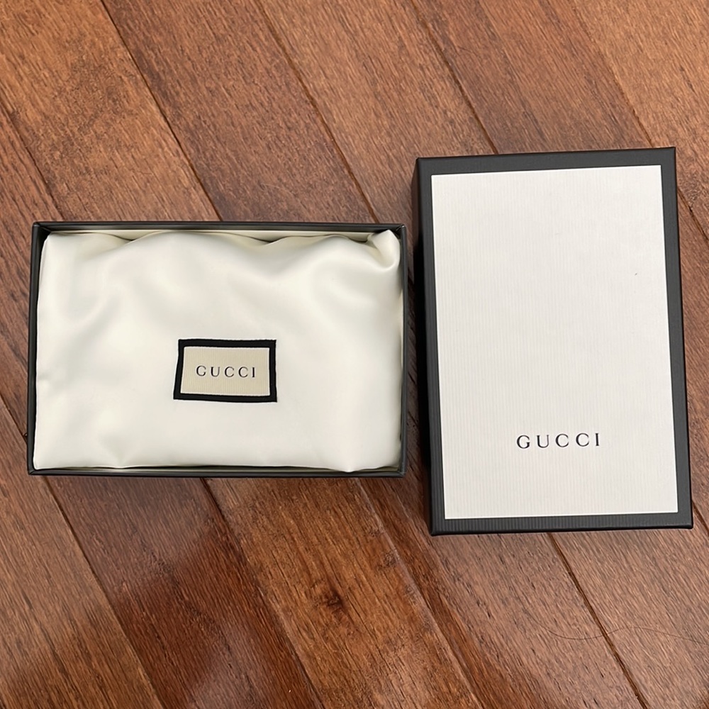Gucci Leather Card Case Wallet Black - Picture 8 of 8